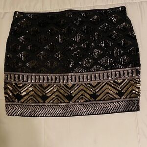 Express Sequin mini skirt - size Medium